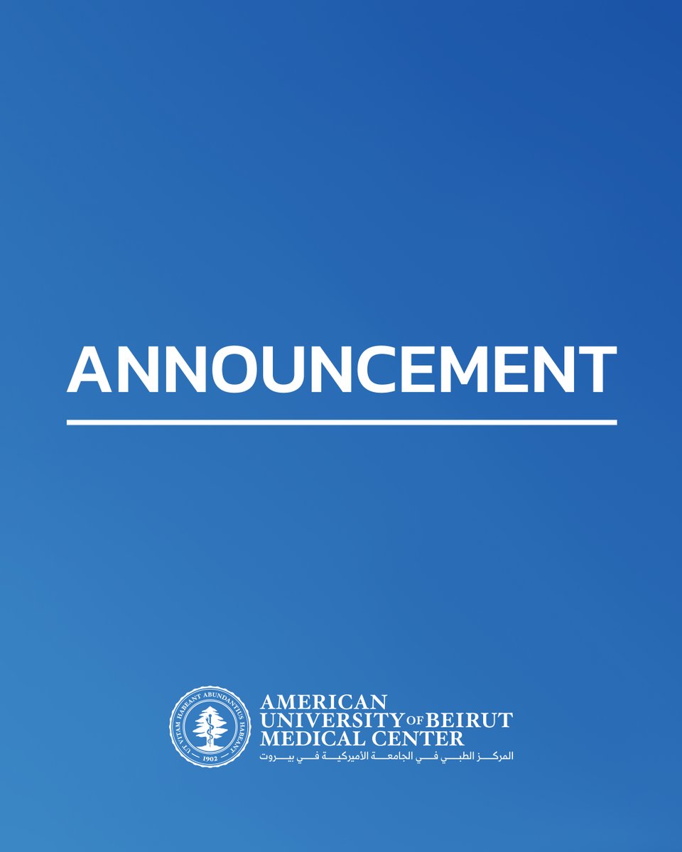 American University of Beirut Medical Center tweet media