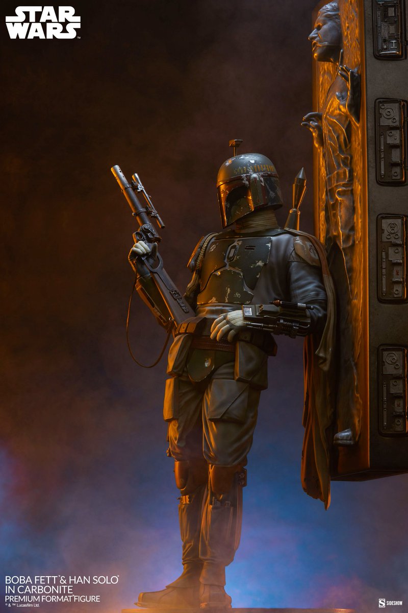 frikipolis's tweet image. ULTIMA UNIDAD DISPONIBLE: Se nos quedó libre esta obra de arte que cualquier fan de STAR WARS querría en su colección. La estatua de BOBA FETT con HAN SOLO en carbonita.

🛒frikipolis.com/boba-fett-and-…

#StarWars #BobaFett #HanSolo
