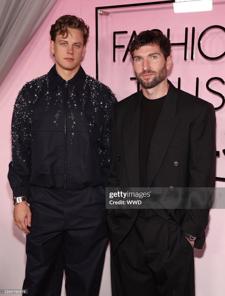 joeyb_9updates's tweet image. Joe Burrow and Doni Nahmias at the Fashion Trust U.S. 2026 Awards in Los Angeles.