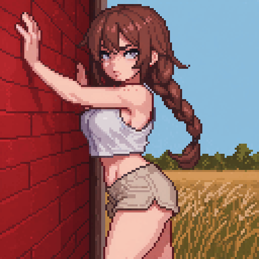 Hands on the wall! 👮🚨👮‍♂️ #pixelart #ドット絵