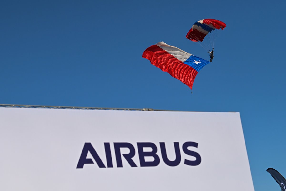 AirbusDefence's tweet image. We just touched down on day 2️⃣ of #FIDAE2026 airshow in Chile. 🇨🇱

Don't forget to visit our website for daily updates:  airbus.com/en/fidae