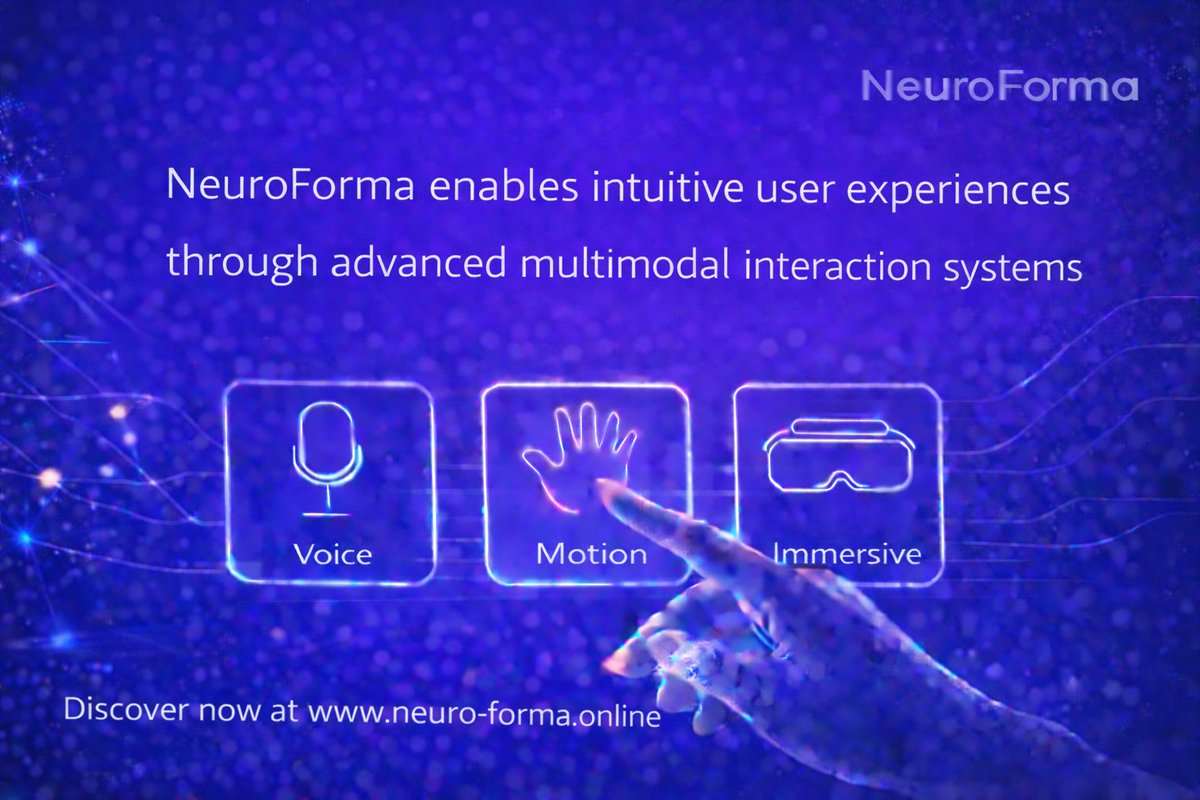 Neurroforma's tweet image. Experience the future of digital interaction with NeuroForma. 

Seamlessly integrate voice, motion, and immersive technologies to create intuitive, human-centered applications that engage users effortlessly.

Explore more at neuro-forma.online

#ARVR #HumanTech #VoiceAI
