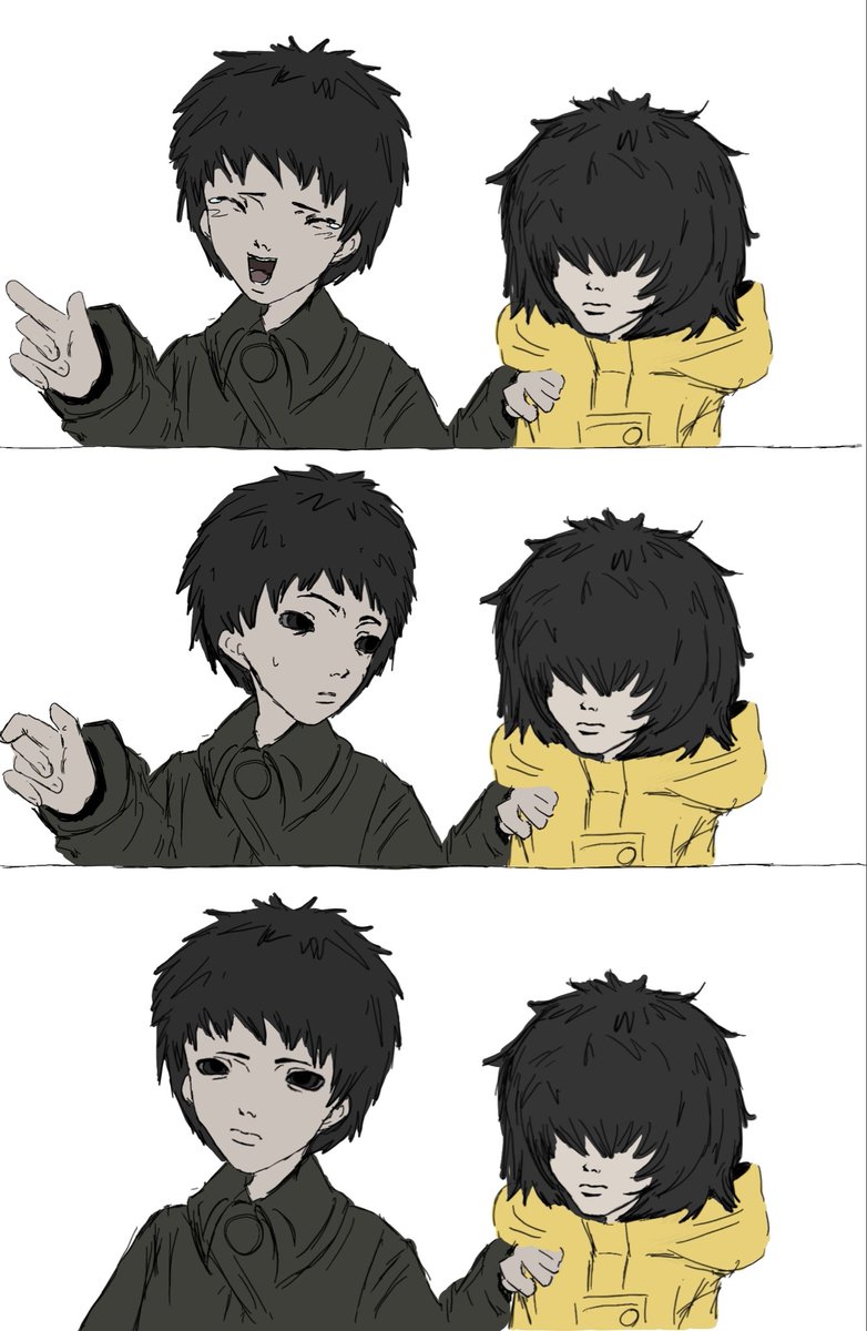 Alicekart1675's tweet image. I did it too😇 #littlenightmares2 #mono #six #monix #art