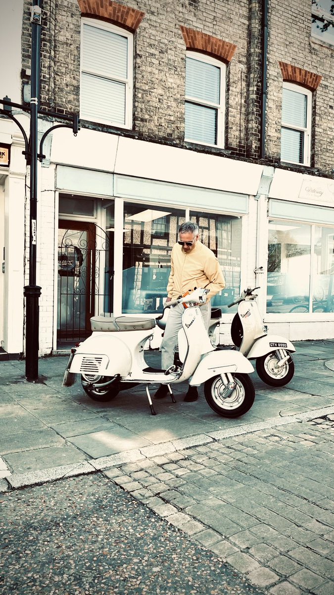 modcyclingphoto's tweet image. Nice evening run last night to St Ives #mod #vespa #ivyleaguestyle