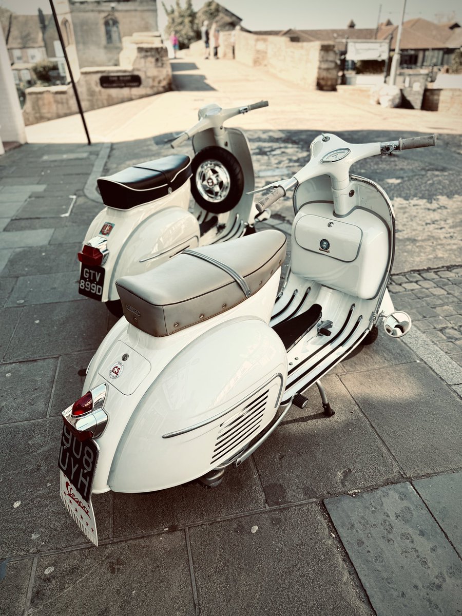 modcyclingphoto's tweet image. Nice evening run last night to St Ives #mod #vespa #ivyleaguestyle