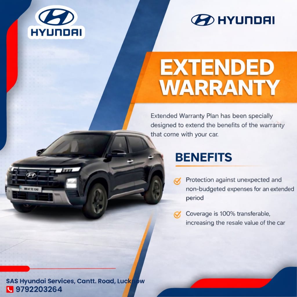 SasRoad's tweet image. Your Hyundai deserves care that goes the extra mile, Get our Extended Warranty Plans. 
📍 Visit us today and secure your Hyundai’s future!
 📅 Call 97922 03264 to know more.
#HyundaiWorkshop #ExtendedWarranty #DriveSafe #PeaceOfMind #HyundaiService