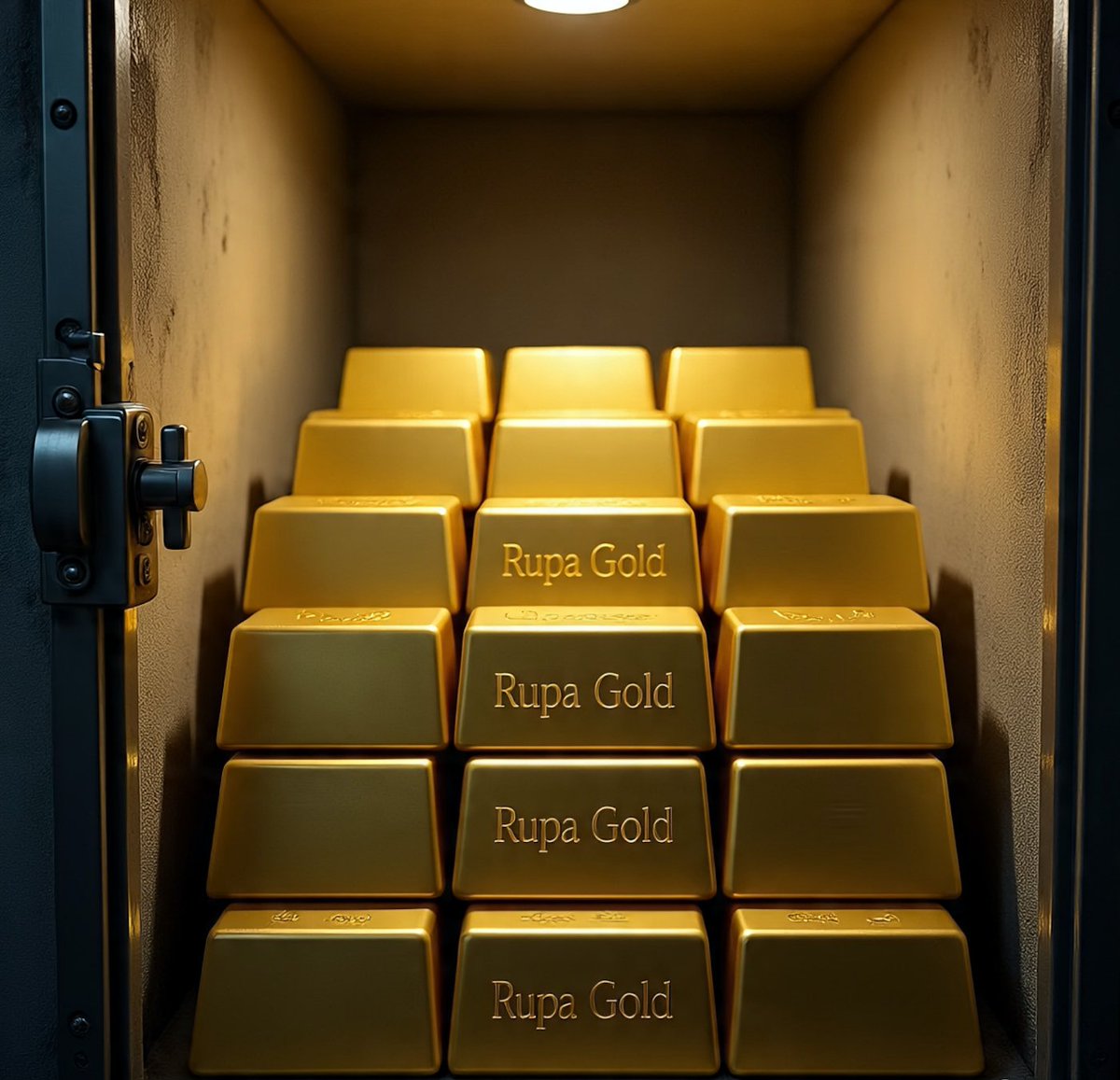rupagoldonx's tweet photo. Secure gold stash! 💎 500 Kgs LBMA-certified gold bars, 'Rupa Gold' marked 🔹 Looking for serious international buyers 🔹 DM for details #GoldForSale #RupaGold https://t.co/u79YoUk9RA