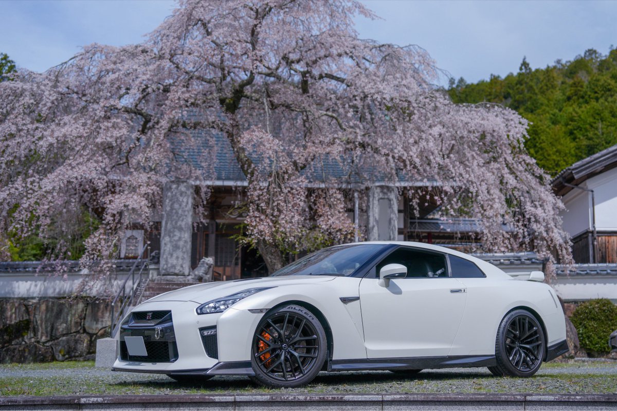 r35GTR_you's tweet image. 桜撮影ツーリング🚗
#R35 #GTR #桜 #桜撮影
