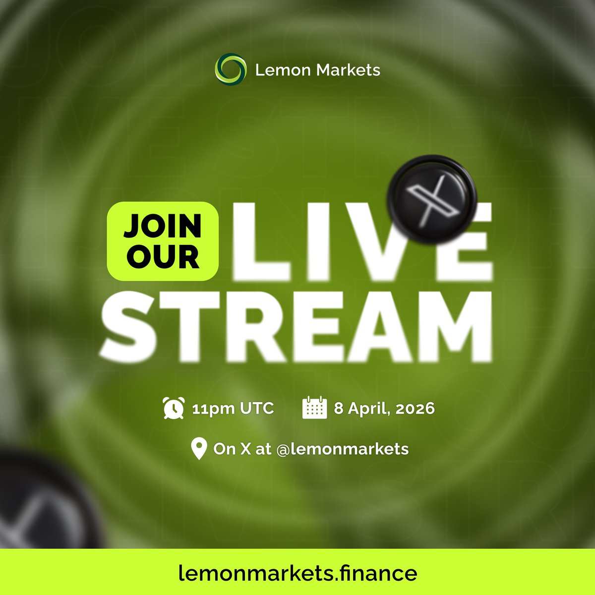 LemonMarkets's tweet photo. Something exciting, guyyyssss 🤭🤭

We'd be having a live stream today for our mainnet launch party

I'm sure you don't want to miss this

See y'all at 11PM UTC 😉🤭🤭 https://t.co/u56R7v8Kdc