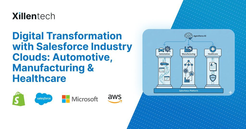XillenTech's tweet photo. Stop building custom Salesforce objects. Launch 50% faster with Industry Clouds. Discover the Xillentech way to scale today. https://t.co/fysEkbLNQn 

#Salesforce #CloudComputing #TechTrends #Automation https://t.co/aRn1kYGkty