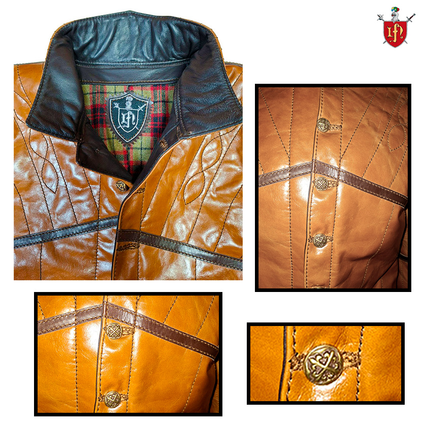 Jubón cuero inspirado en el siglo XVI
Ref.: 154JCVM095154
nicofuduli.com/store/jub%C3%B…
Jubón con mangas.Excelente pieza para disfrutar en sala de esgrima histórica como prenda protectora, también para recreación histórica o teatro.