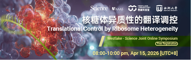 SMHSci's tweet photo. Join me this time next week for the
@ScienceMagazine  and Westlake Online Symposium
Translational control by ribosome heterogeneity
Speakers: Amy Si-Ying Lee, Julie Aspden, Maria Barna
Apr 15, 2026 8 pm Beijing; 1 pm UK; 8 am EST
https://t.co/6QEdjx0xJV
Free registration https://t.co/G4mLVGHJ91