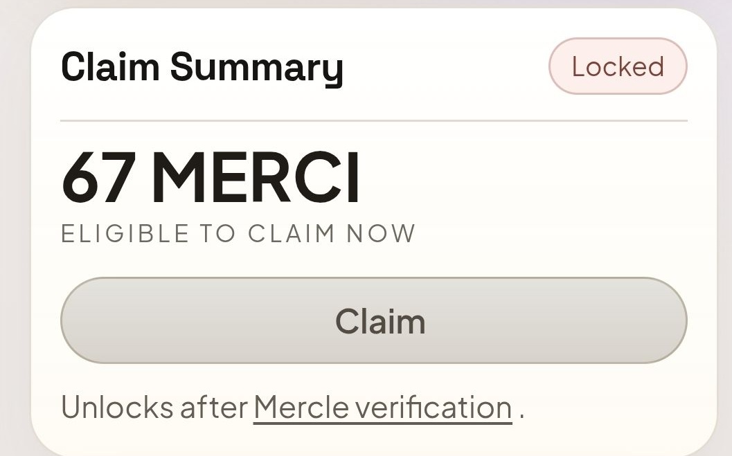 criptomaniac_'s tweet photo. check your mercle airdrop, Face ID is required..😑
https://t.co/5zshLFjufN https://t.co/UIiiplv1DF