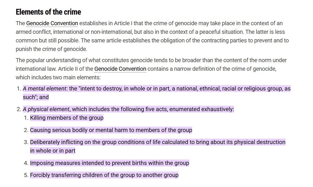 comicreader7's tweet photo. @ledermanu @SCCarr1 @avilewis According to the UN's definition, Avi Lewis is using the term "genocide" correctly. Whose definition are you going by?
https://t.co/q1VWMVWPqc https://t.co/8b5yEV0J8j