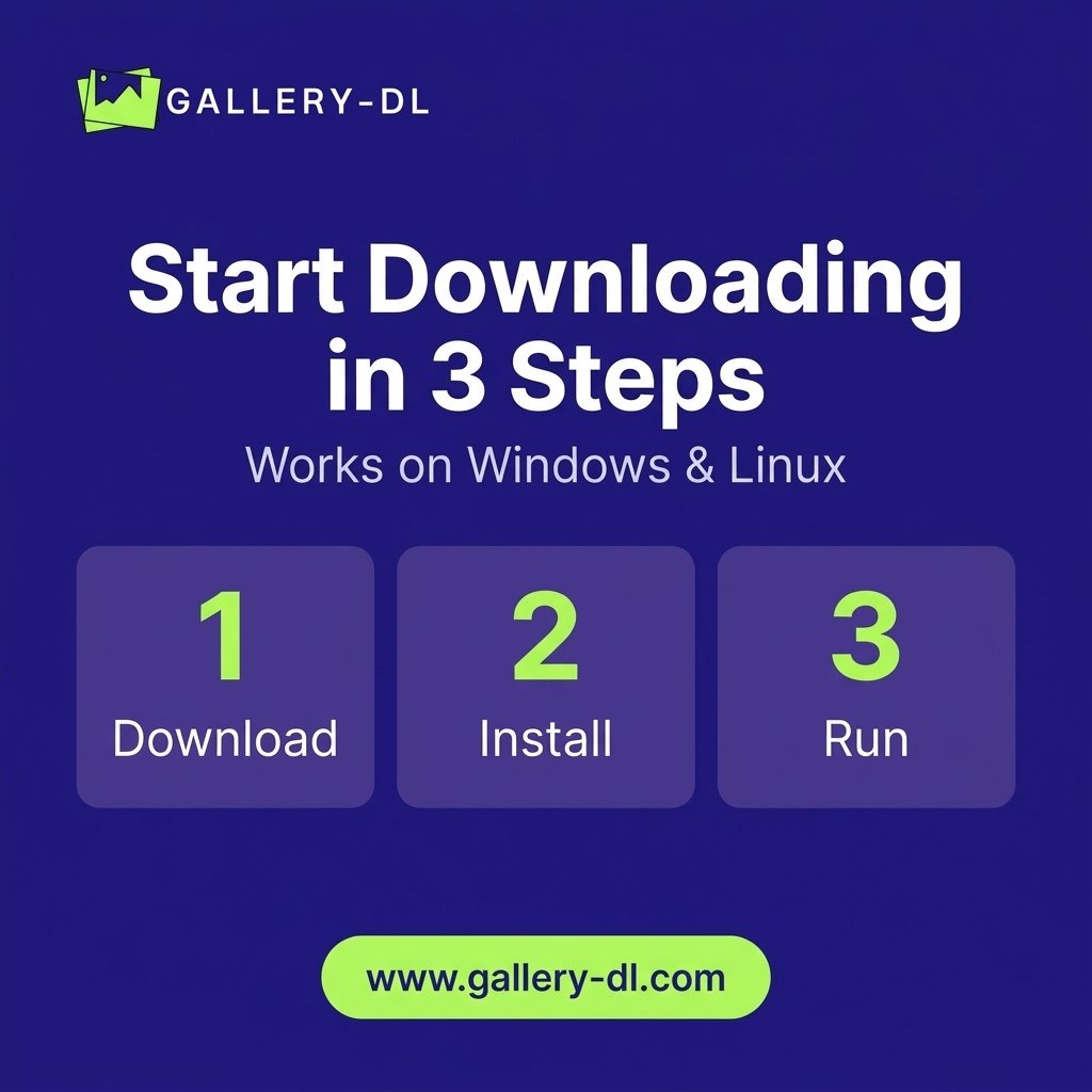 Gallerydl1's tweet image. Start with Gallery-DL in 3 steps ⚡

Download
Install
Run

That’s it.

Simple setup. Powerful results 💻

#gallerydl #automation #developers #productivity