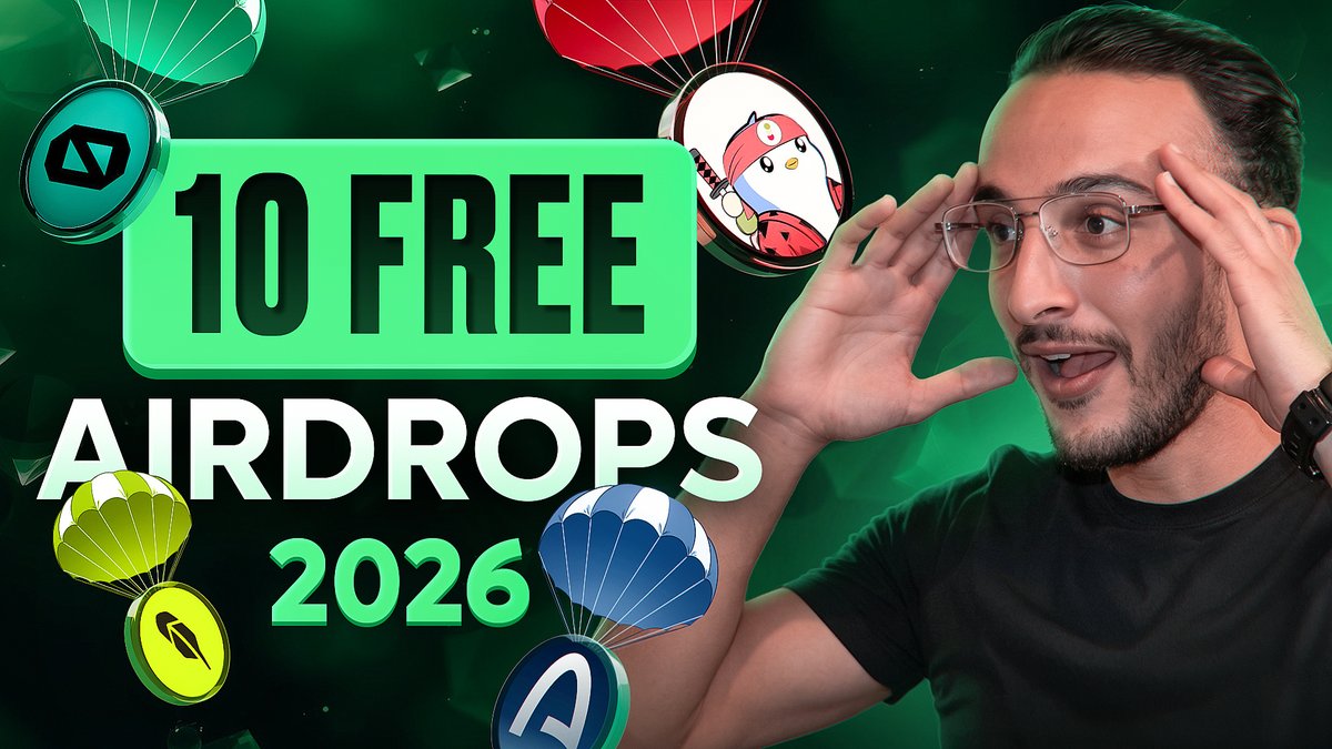 AltCryptoTalk's tweet image. NEW VIDEO! 📸

10 Free Crypto Airdrops to Farm in 2026!

Watch here: 👇
youtu.be/0ATQu-E0Moo

🚀 #FreeAirdrops #CryptoAirdrops #Airdrops 🚀