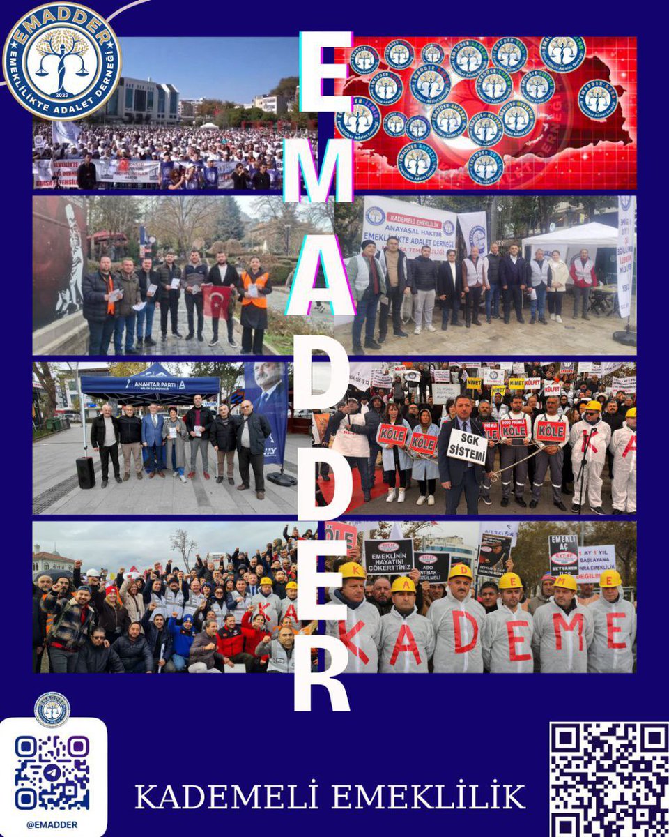 Fazla prim ödeyenler kaybedemez!  
Adaletsizlik son bulmalı,  
az ödeyen ayrıcalığı kaldırılmalıdır.  
Kademeli emeklilik şarttır!  
<a href="/EmadDernegi/">EMEKLİLİKTE ADALET DERNEĞİ ⚖️</a>  
#KademeKararlı
👇👇👇