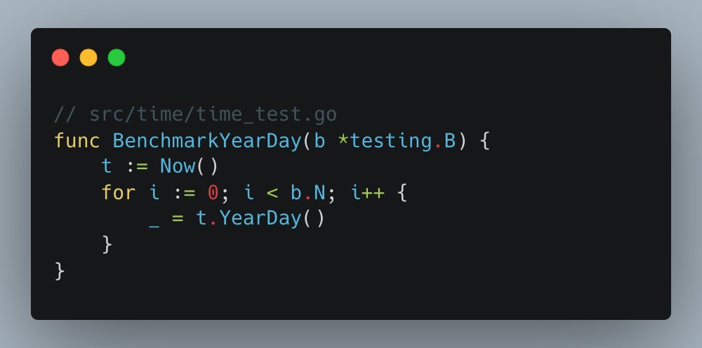 ohmypy's tweet image. It's curious that even though Go has great tools for modernizing code, the Go team doesn't use them to modernize the stdlib.

For example, there's b.N instead of b.Loop() everywhere in the old code, and similarly, "classic" for loops instead of the newer "for over integer" loops.