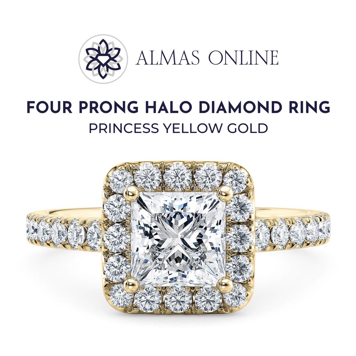 AlmasOnline's tweet image. 💎 Princess-Shaped Halo Diamond Ring in Yellow Gold 💎
Ph: +971 4 554 6028 Website: almas-online.com
#PrincessDiamond #HaloRing #YellowGold #ModernDesign #AlmasOnline #BrilliantSparkle #EngagementRing