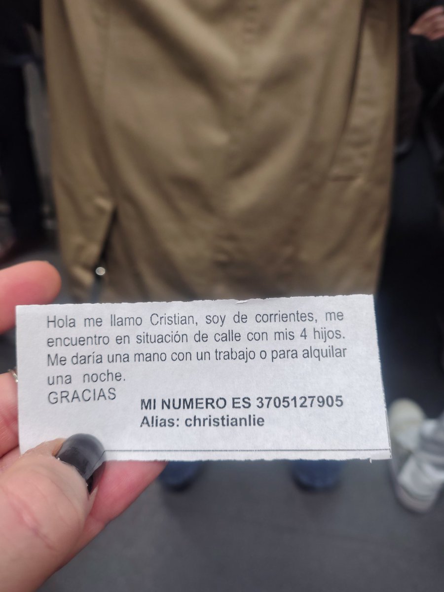 Por si alguien sabe de algo y pueda repostear 🙏🏻