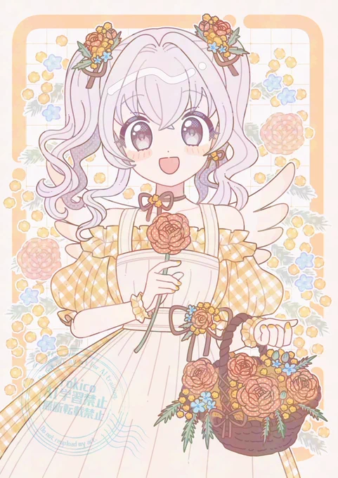 この絵柄で本がグッズか作りたいナ〜と思って描いてるᝰ꙳⋆𓂃.𓈒𓏸