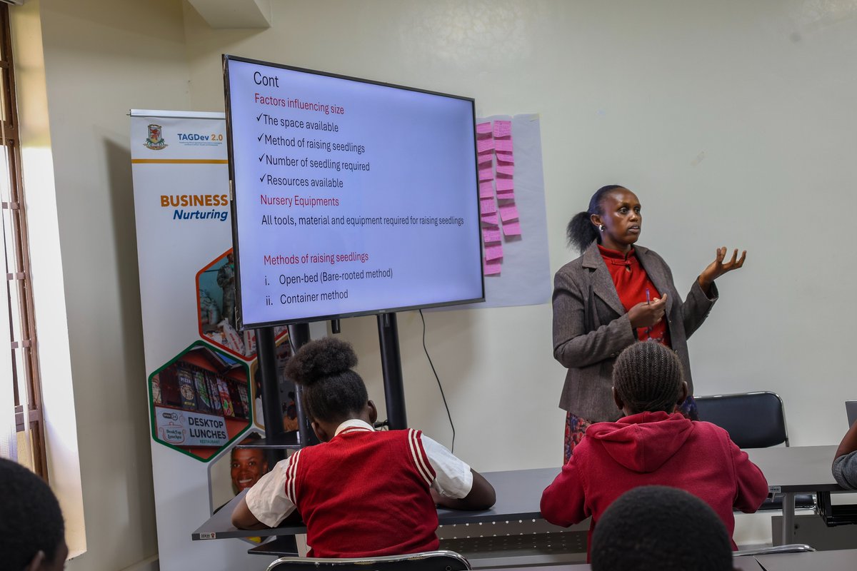 Under the Regreening and Climate-Smart Initiative, TAGDev 2.0 <a href="/egertonunikenya/">Egerton University</a>  brought together teachers and students from four schools for hands-on training in tree nursery establishment and management. <a href="/NWMungai/">Nancy W. Mungai</a>