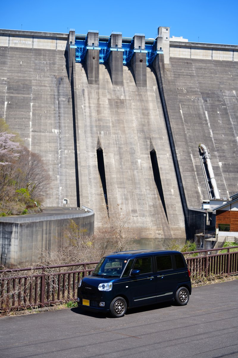 Duke_Mohumohu's tweet photo. 草木ダム下流水の広場付近にて　2026.04.08撮影

#DAIHATSU 
#MoveCanbus 
#LA850S 
#α7CII 
#Tamron35150mm https://t.co/EKquxkksQm