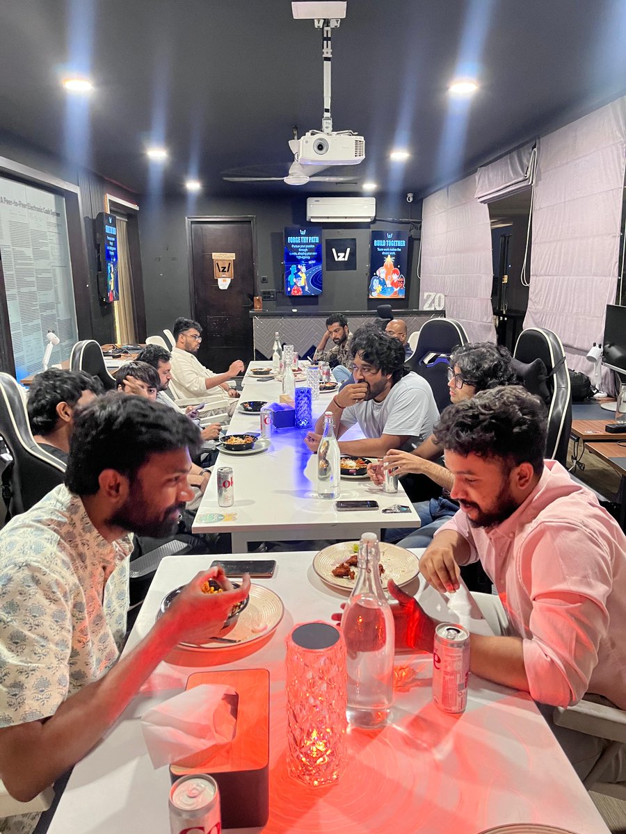 BLRxZo's tweet image. Founders Dinner · March edition 🌧️

Smaller table, louder ideas. 
Bangalore rains tried, but the founders still showed up and shut the night down with big conversations.

Thanks to our frens at @justswishin for the dinner.
