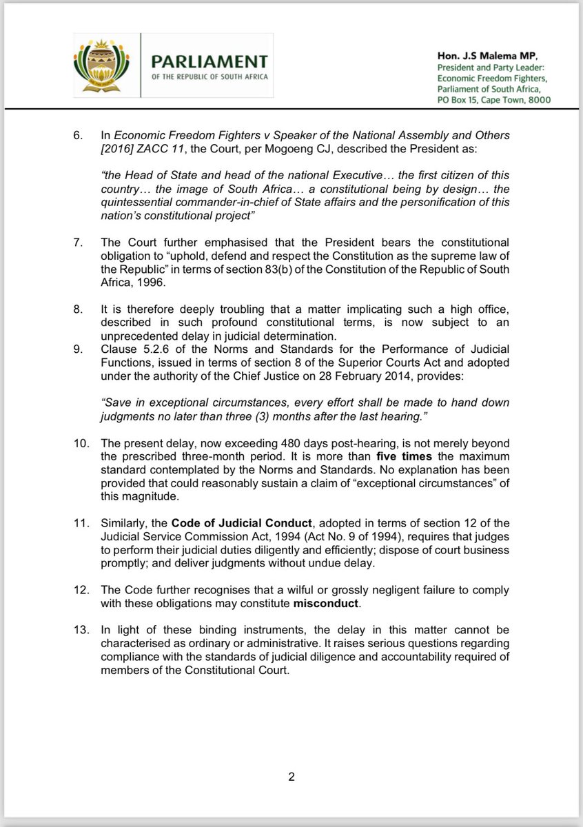 Economic Freedom Fighters tweet media