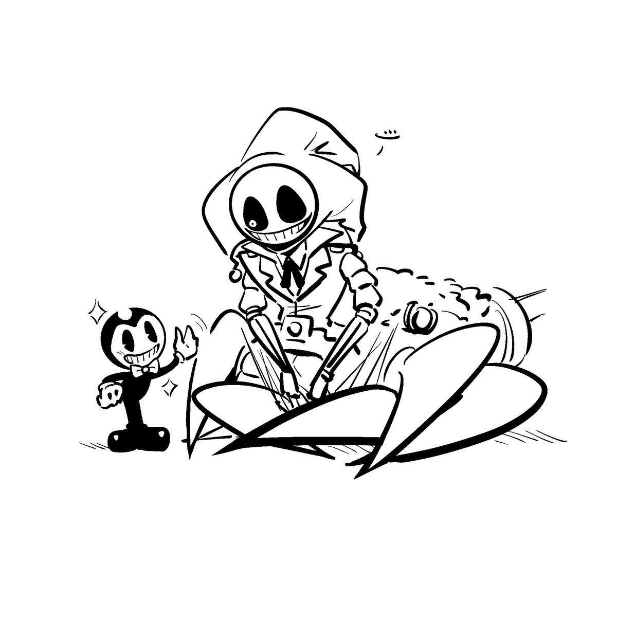 fufufuowo's tweet image. smile
 #prototype1006
#bendy