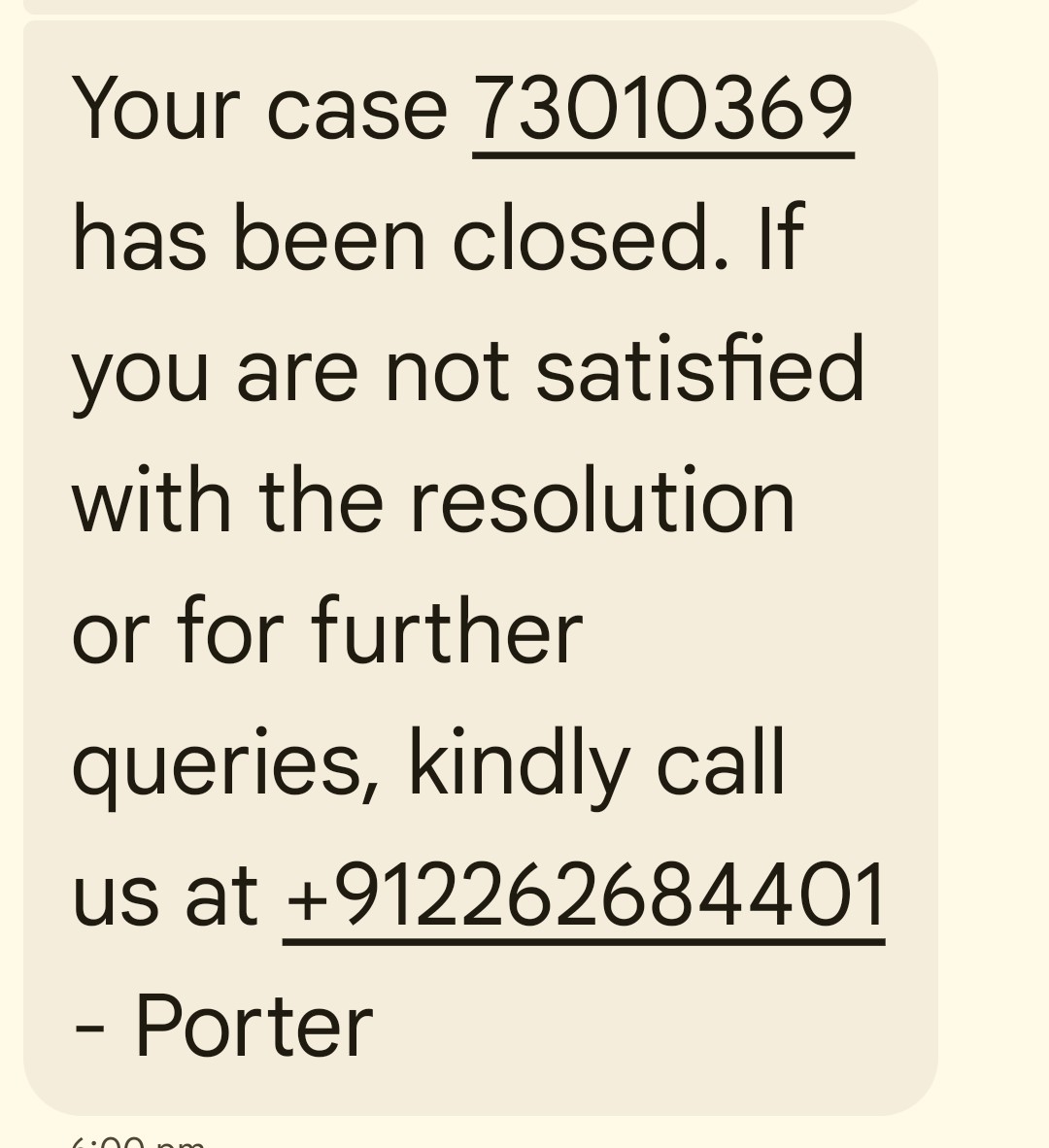 uk770423's tweet photo. @porterit_ Koi sunwai nahi hui ek bat rat rakha hai this is porter policy https://t.co/ytV5KxDDae