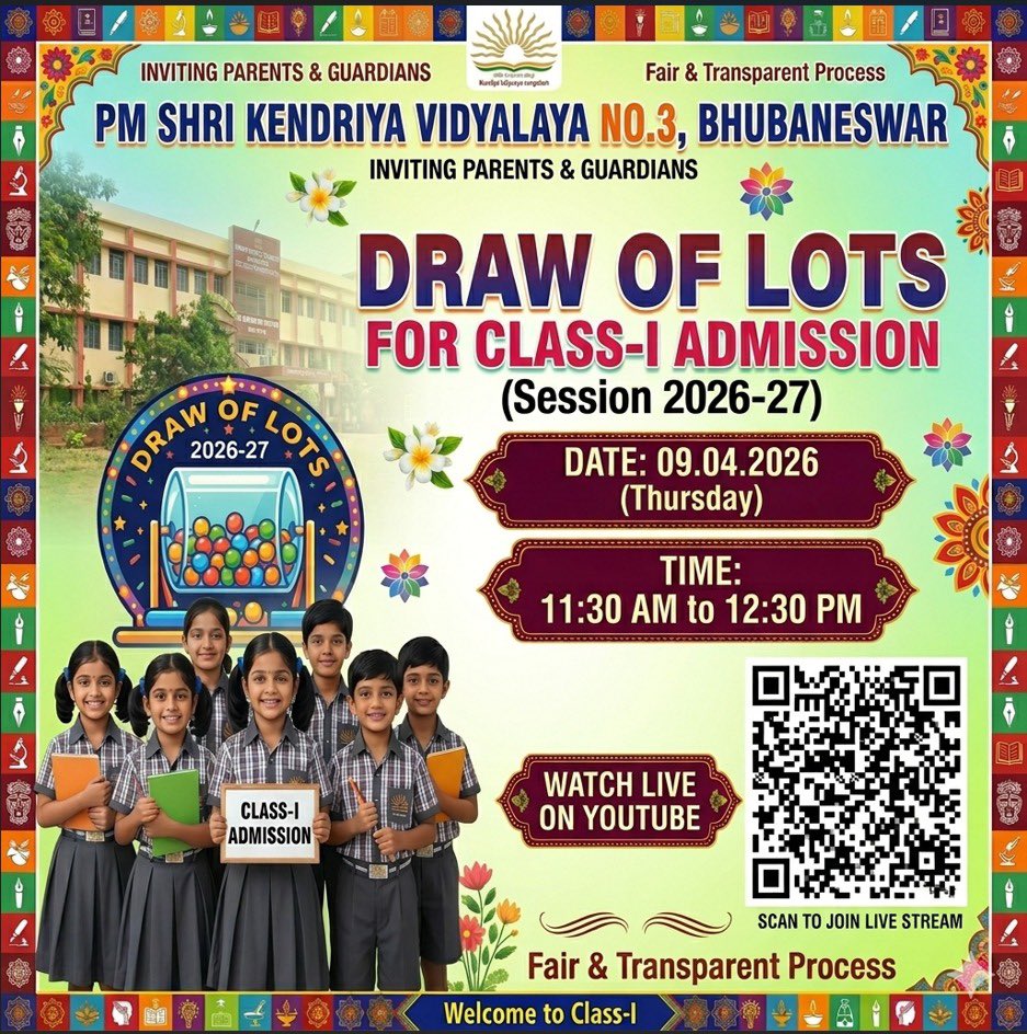 Draw of lots for class-I admission. Watch live.