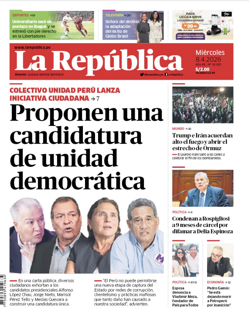 Un colectivo que no existe lanza una idea buena pero desesperada a seis días de la primera vuelta. Ninguno de esos candidatos tiene capacidad de endosar ni medio voto. No hay nada que hacer más que hacer política, siempre, y con la debida anticipación. No a última hora.
