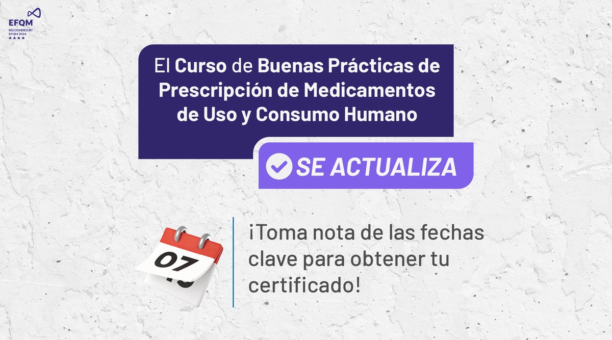 Acess_Ec's tweet photo. ¡Atención❗ El Curso de Buenas Prácticas de Prescripción de Medicamentos estará disponible hasta el 2⃣8⃣ de abril.
Matricúlate hasta el 1⃣5⃣ de abril.
Aprovecha esta oportunidad antes del mantenimiento programado del 29 de abril al 03 de mayo.

#CapacítateConACESS
#ElNuevoEcuador https://t.co/TUQEZrN2Uw