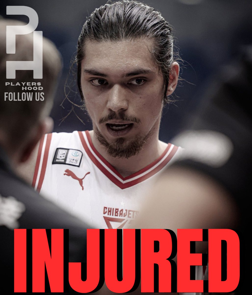 CHIBAJETS "[We would like to inform you that Quentin_Mirrola_Brown suffered an injury during the match against A Chiba on March 29, and has been diagnosed as follows.
Diagnosis Result: Sciatica
#QuentinMilloraBrown