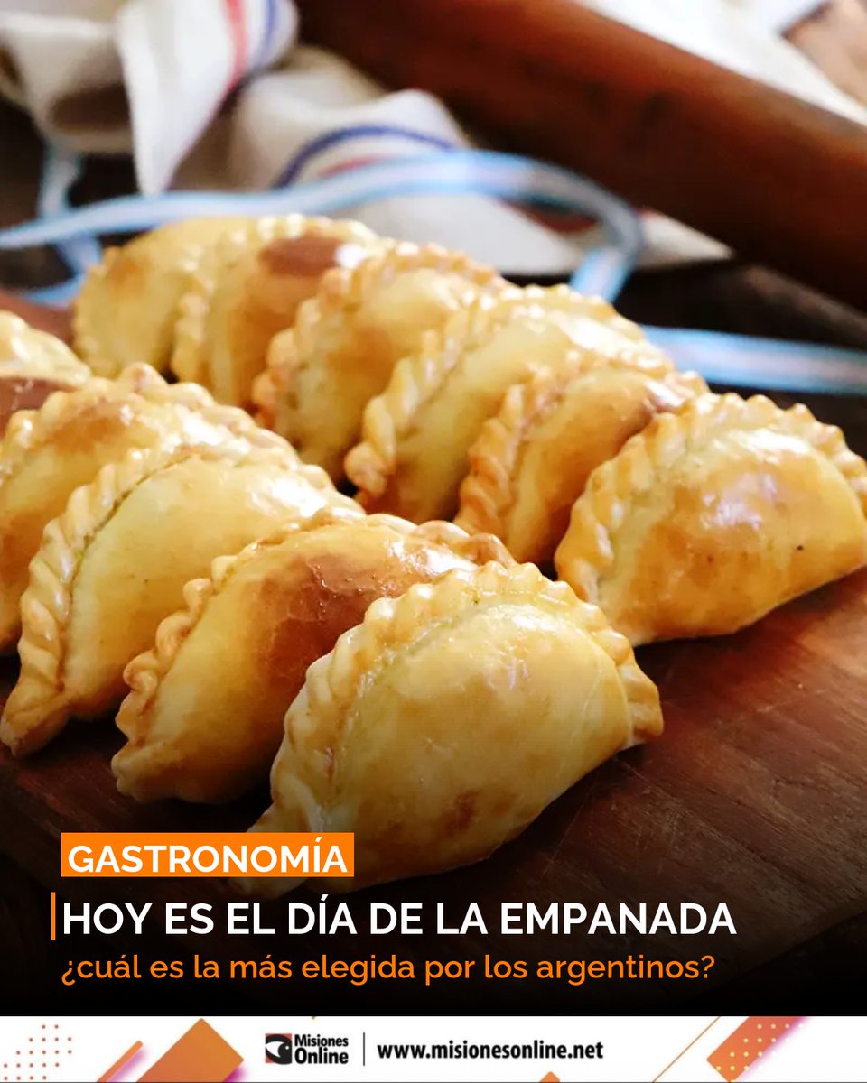 misionesonline's tweet image. Hoy, Día Mundial de la Empanada, celebra este clásico gastronómico. La empanada de carne es la favorita de Argentina. Conoce la receta ideal para prepararlas 🥟.
misionesonline.net/2026/04/08/dia…
#Empanada #Gastronomia #Cocina