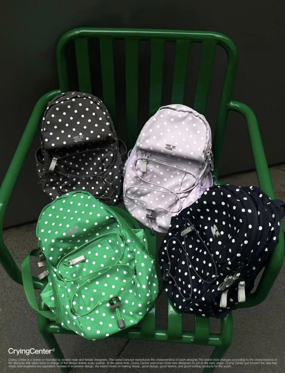 by_sesashimi's tweet image. open order // ina go 🇮🇩

crying center polkadot mini bagpack ◡̈

• idr 353k (exc cargo + tax)
• open order until sold out

dm for more details / order ♡