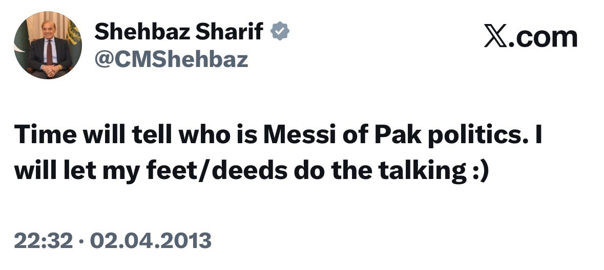 MNabeelKhadim's tweet photo. BRO WAS AHEAD OF HIS TIME, HE KNEW HE WILL MAKE PAKISTAN PROUD! ❤️🇵🇰
 
A tweet from 2013

Salute @CMShehbaz https://t.co/quXkXb9u7I