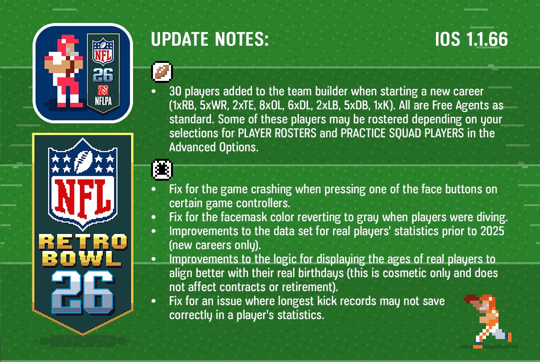 Retro Bowl tweet media