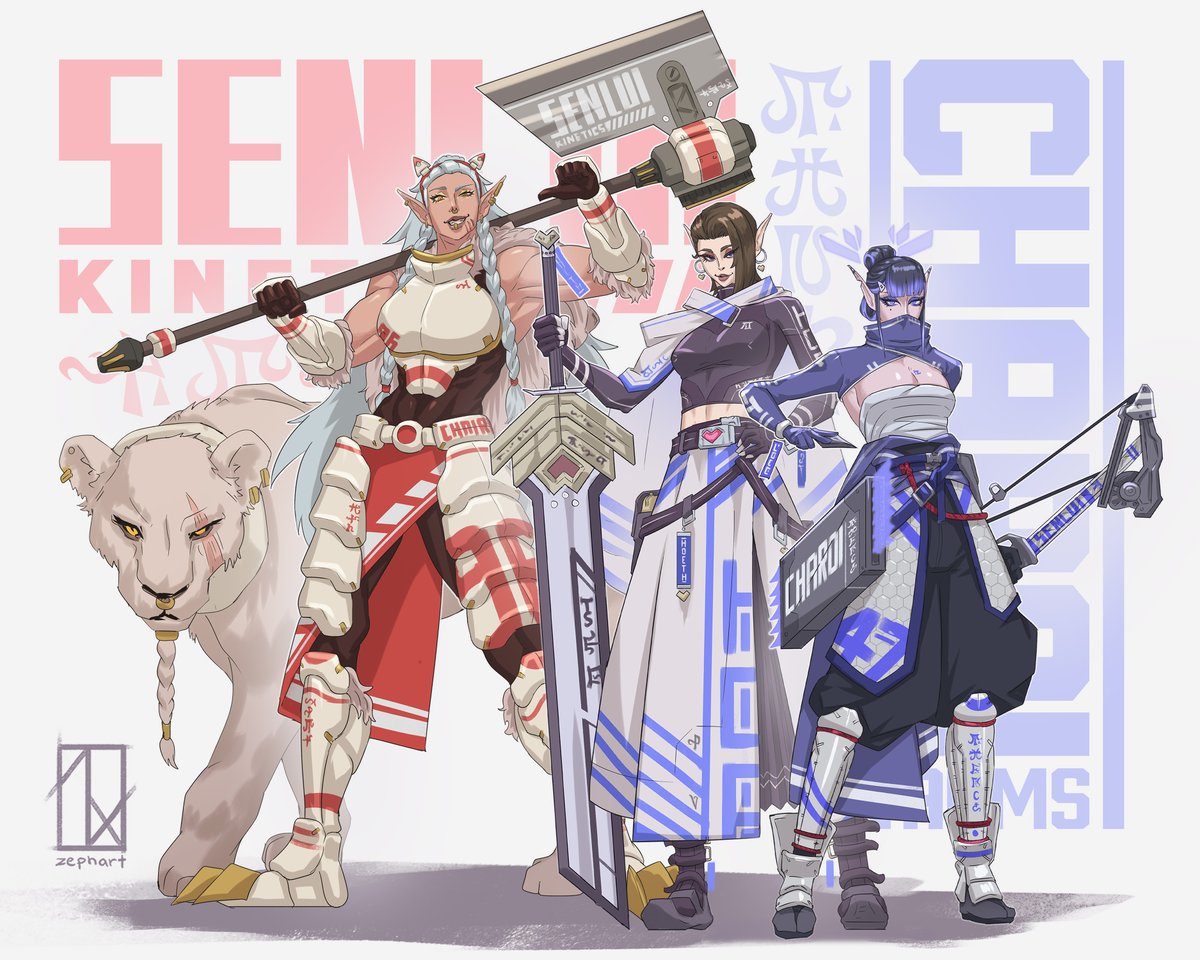 zephart_'s tweet image. Been a while since my Elf OC's have been on here.
#characterdesign