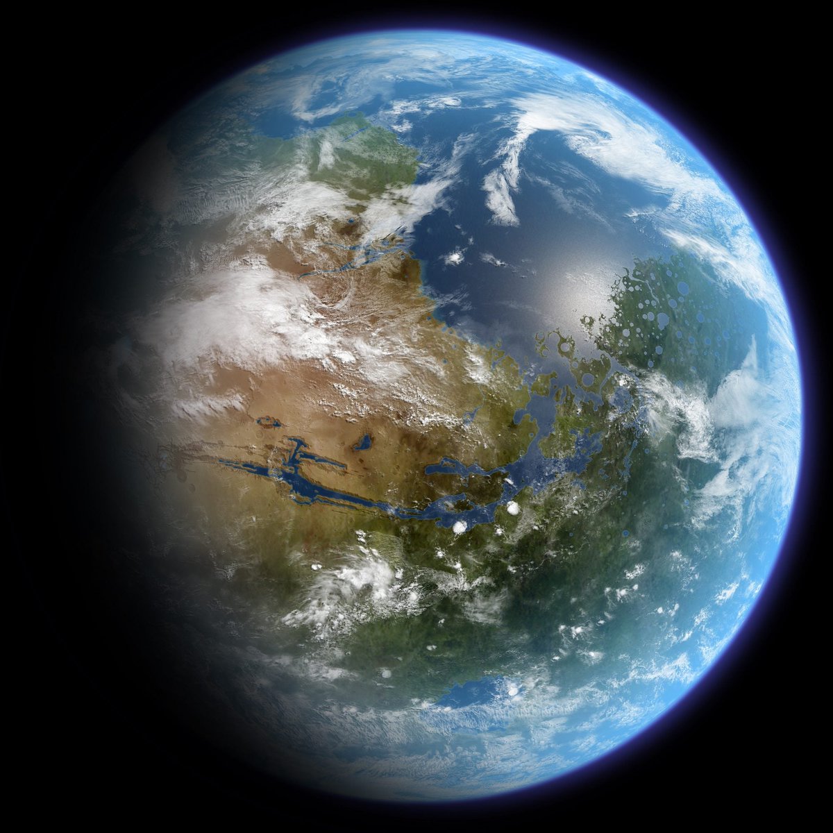 is_OwenLewis's tweet image. Researchers just did detailed modeling of a practical way to start terraforming Mars: by pumping engineered aerosols into the thin atmosphere to warm the surface enough for stable liquid water.

Mars today averages a frigid –55°C, with extremes dropping to –125°C. Traditional