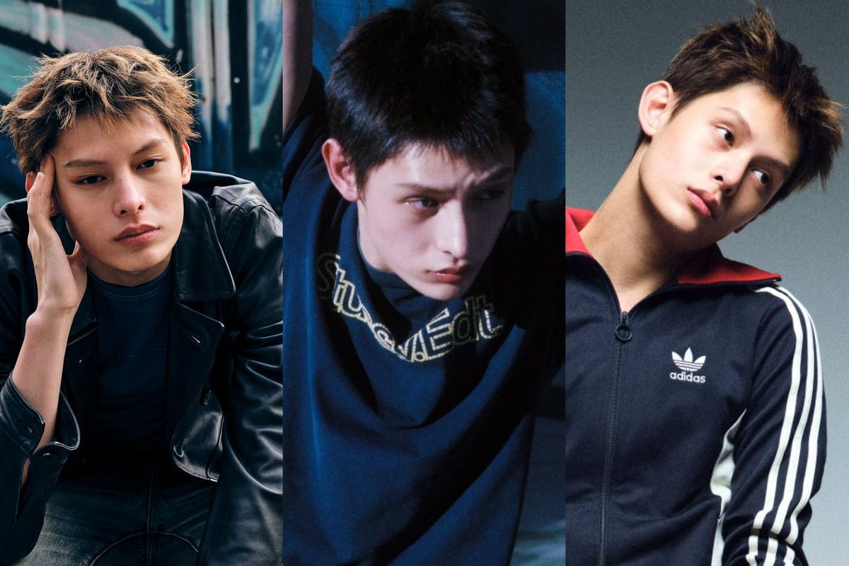 Different hairstyles for the 3 concept photos.. man he’s insane 🙂‍↕️