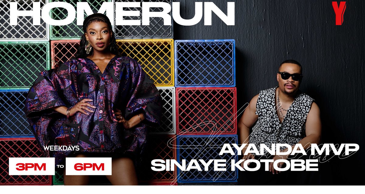Yfm's tweet image. Midweek motivation from  @AyandaMVP &amp;amp; @Sinaye on #HomeRun, 3pm to 6pm. #YWorld always has a vibe.