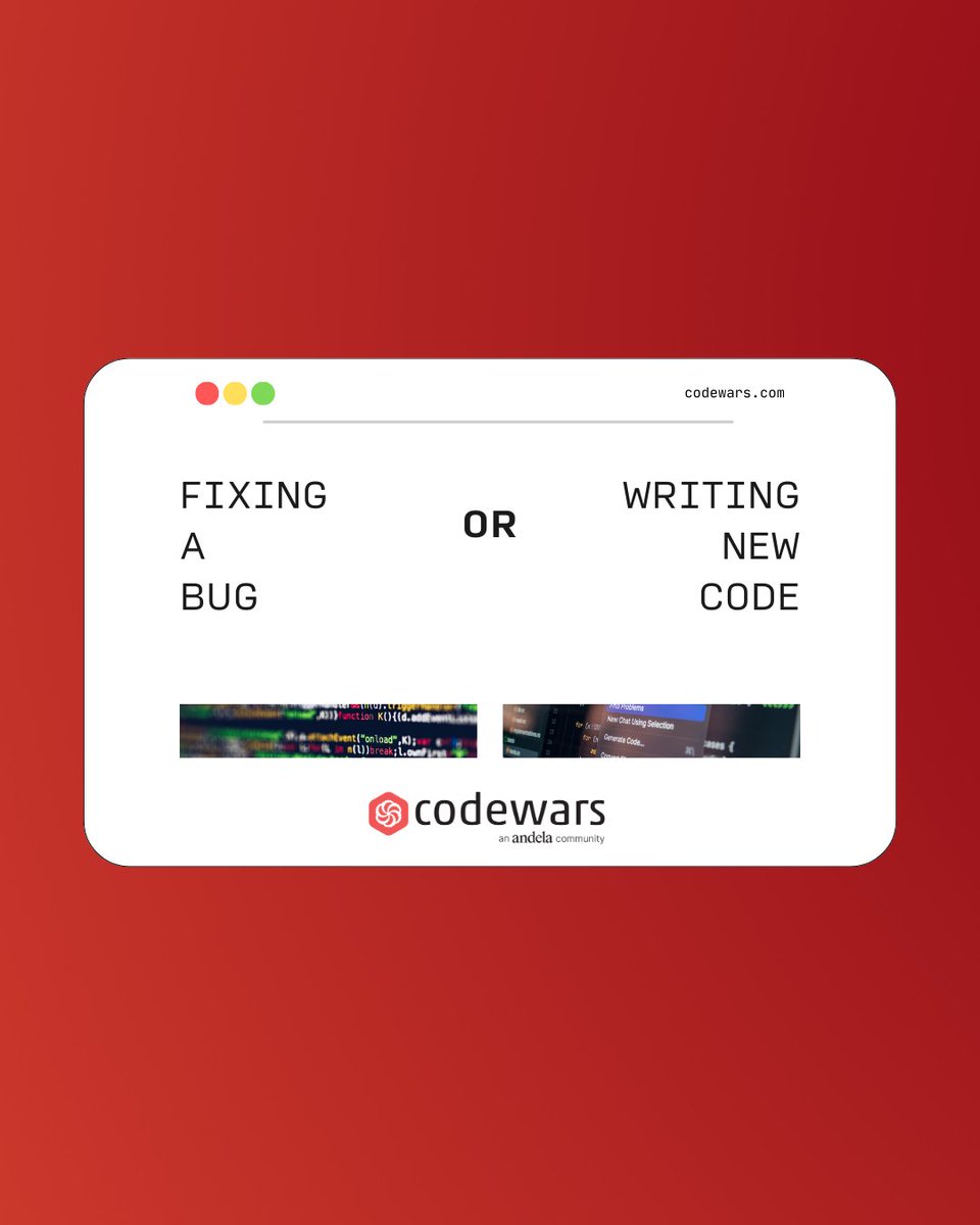 codewars's tweet image. Most satisfying moment as a coder?

#LearnToCode #DevCommunity #Codewars