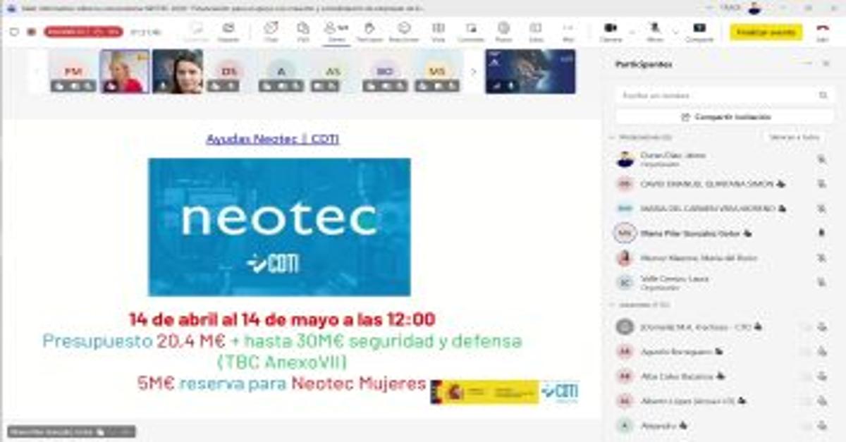 trade_andalucia's tweet image. NOTICIAS

Taller #NEOTEC2026

163 empresas participaron en la jornada sobre el programa de apoyo a #startups tecnológicas #NEOTEC2026, organizada por Andalucía TRADE y @CDTI_innovacion.

Convocatoria abierta para proyectos interesados.

Más info en andaluciatrade.es/noticias/