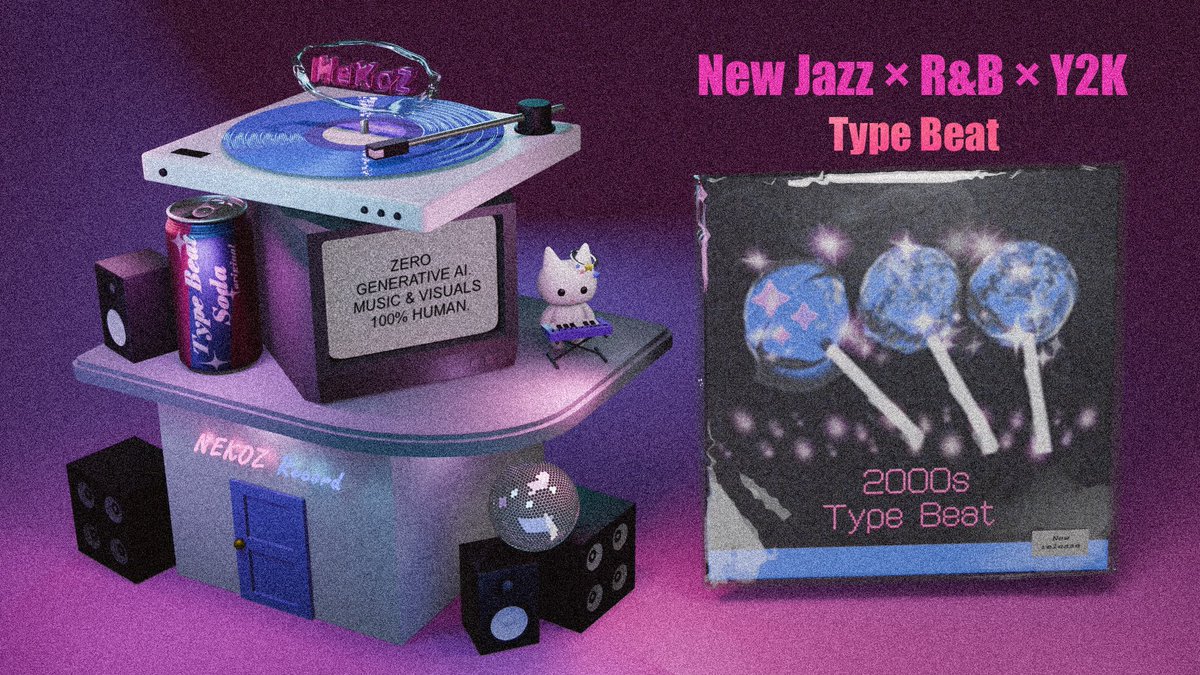 3D部分はレコードジャケットの差し替えと、物体と照明の色を変えて雰囲気は変えるけどベースは同じで済むデザインで考えてみた🏠

ゲーム制作も勉強してるからこういう世界観でゲーム作っても良いし、とにかく自分の世界の表現が楽しい⚡️