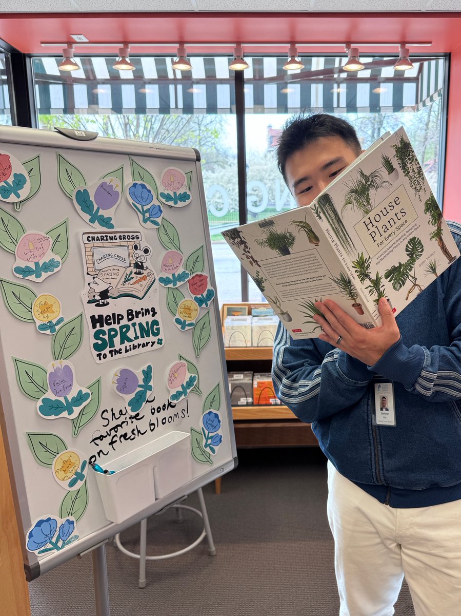 STLpubLibrary's tweet photo. It’s #WAYRW, and this week we’re bringing a little spring to Charing Cross Library! We’re diving into books all about house plants—stop by, explore a fresh read and share your favorite book. What are you reading this week? 🌱📚 https://t.co/ZC3d26yNcO
