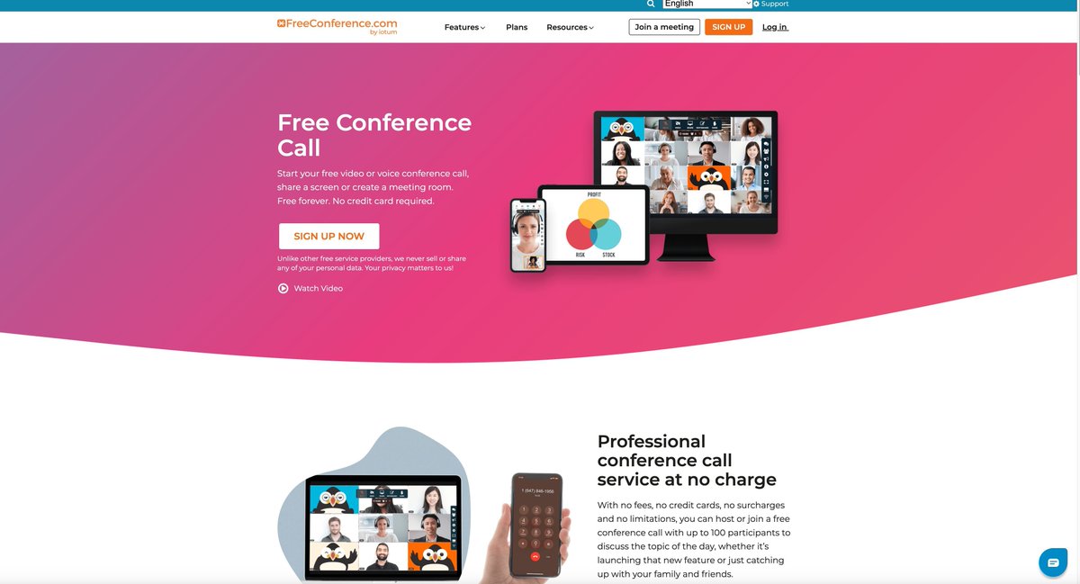 FreeConference's tweet image. All of our plans include audio and video conferencing, with no time limits! No contract, cancel anytime
---&amp;gt;buff.ly/x5zYczf 

#videoconference #zoom #covid #workfromhome #conference #videoconferencing #microsoftteams #videochat #zoommeeting #conferencecall #technology