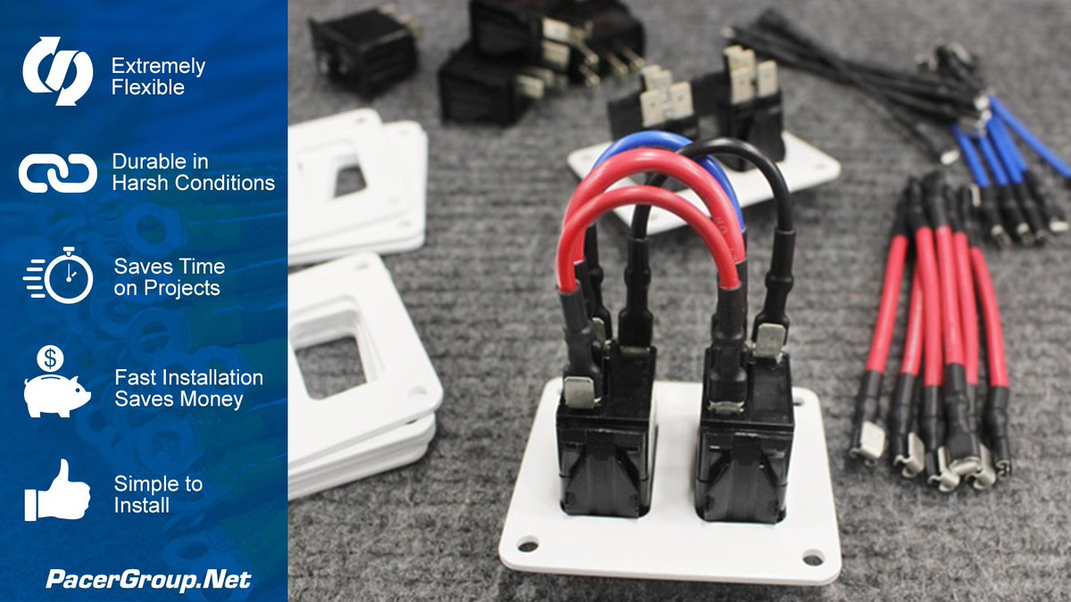 pacergroup's tweet image. Pacer uses the most flexible marine wire on the market to make the highest quality wire jumpers possible. 

Get the job done faster with Pacer wire jumpers, and get back out on the water! 

#TopQuality #MarineElectrical #MarineWiring #MarineRepairs #MarineIndustry #MarineParts
