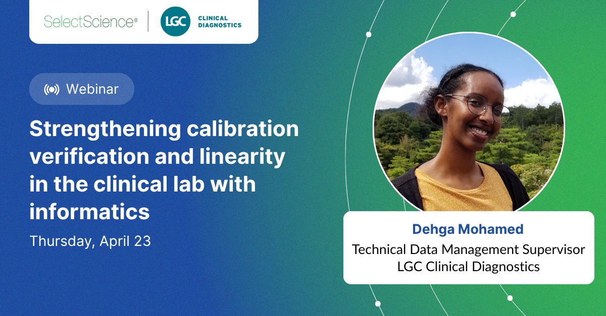 SelectSci_Clin's tweet image. Discover how you can perform calibration verification and linearity studies more efficiently and with greater confidence in our upcoming webinar with LGC Clinical Diagnostics. Register your place today: eu1.hubs.ly/H0thThG0
#clinicallaboratory #clinicaldiagnostics
